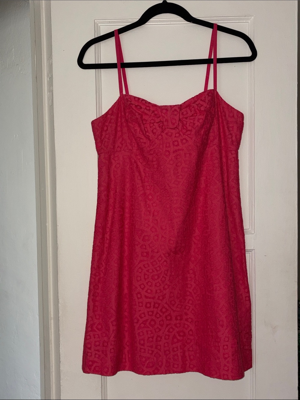 Lilly Pulitzer Beautiful Hot Pink Lace Size 2 Midi Dress